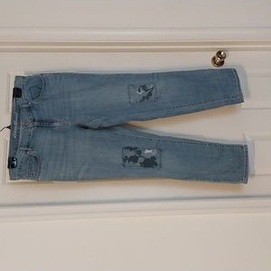 Eddie Bauer patch work jeans